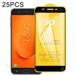 For Samsung Galaxy J7 Prime 2 25 PCS 9D Full Glue Full Screen Tempered Glass Film