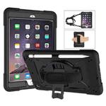 Contrast Color Silicone + PC Combination Case with Holder For iPad mini 3(Black)