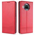For Xiaomi Mi 10T Lite 5G AZNS Magnetic Calf Texture Horizontal Flip Leather Case with Card Slots & Holder & Wallet(Red)