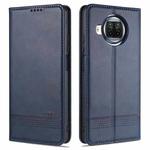 For Xiaomi Mi 10T Lite 5G AZNS Magnetic Calf Texture Horizontal Flip Leather Case with Card Slots & Holder & Wallet(Dark Blue)