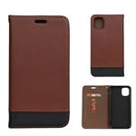 For iPhone 11 Horizontal Flip Leather Case with Holder & Card Slots(Brown)
