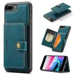 JEEHOOD Retro Magnetic Detachable Protective Case with Wallet & Card Slot & Holder For iPhone 8 Plus & 7 Plus(Blue)