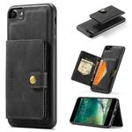 For iPhone SE 2022 / SE 2020 / 8 / 7 JEEHOOD Retro Magnetic Detachable Protective Case with Wallet & Card Slot & Holder(Black)