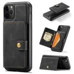 For iPhone 11 Pro JEEHOOD Retro Magnetic Detachable Protective Case with Wallet & Card Slot & Holder (Black)