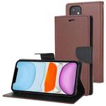 For iPhone 11 MERCURY GOOSPERY FANCY DIARY Horizontal Flip Leather Case with Holder & Card Slots & Wallet(Brown)