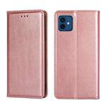 For iPhone 12 / 12 Pro PU + TPU Gloss Oil Solid Color Magnetic Horizontal Flip Leather Case with Holder & Card Slot & Wallet(Gold)