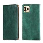 For iPhone 12 Pro Max PU + TPU Gloss Oil Solid Color Magnetic Horizontal Flip Leather Case with Holder & Card Slot & Wallet(Green)