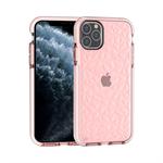For iPhone 11 Pro Max Shockproof Diamond Texture TPU Protective Case(Pink)