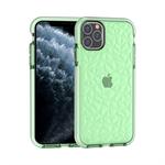 For iPhone 11 Pro Max Shockproof Diamond Texture TPU Protective Case(Green)