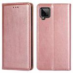 For Samsung Galaxy A42 5G PU + TPU Gloss Oil Solid Color Magnetic Horizontal Flip Leather Case with Holder & Card Slot & Wallet(Rose Gold)