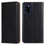 For Samsung Galaxy A91 PU + TPU Gloss Oil Solid Color Magnetic Horizontal Flip Leather Case with Holder & Card Slot & Wallet(Black)