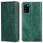 For Samsung Galaxy A91 PU + TPU Gloss Oil Solid Color Magnetic Horizontal Flip Leather Case with Holder & Card Slot & Wallet(Green)