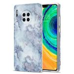 For Huawei Mate 30 TPU Glossy Marble Pattern IMD Protective Case(Earthy Grey)