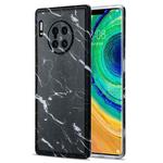 For Huawei Mate 30 Pro TPU Glossy Marble Pattern IMD Protective Case(Black)