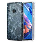 For Huawei P30 Lite TPU Glossy Marble Pattern IMD Protective Case(Dark Grey)