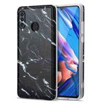 For Huawei P30 Lite TPU Glossy Marble Pattern IMD Protective Case(Black)