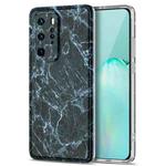 For Huawei P40 Pro TPU Glossy Marble Pattern IMD Protective Case(Dark Grey)