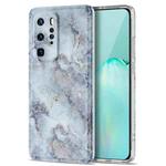 For Huawei P40 Pro TPU Glossy Marble Pattern IMD Protective Case(Earthy Grey)