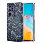 For Huawei P40 Pro+ TPU Glossy Marble Pattern IMD Protective Case(Dark Grey)