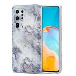 For Huawei P40 Pro+ TPU Glossy Marble Pattern IMD Protective Case(Earthy Grey)