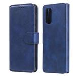 For OPPO Realme 7 5G / Realme V5 Classic Calf Texture PU + TPU Horizontal Flip Leather Case, with Holder & Card Slots & Wallet(Blue)