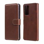 For Samsung Galaxy A72 5G / 4G Classic Calf Texture PU + TPU Horizontal Flip Leather Case, with Holder & Card Slots & Wallet(Brown)