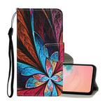 For Samsung Galaxy S21 5G Colored Drawing Pattern Horizontal Flip Leather Case with Holder & Card Slots & Wallet & Lanyard(Colorful Flowers)