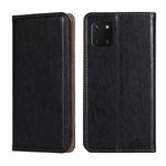 For Samsung Galaxy Note10 Lite PU + TPU Gloss Oil Solid Color Magnetic Horizontal Flip Leather Case with Holder & Card Slot & Wallet(Black)