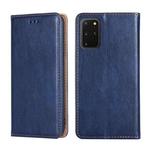 For Samsung Galaxy S20+ PU + TPU Gloss Oil Solid Color Magnetic Horizontal Flip Leather Case with Holder & Card Slot & Wallet(Blue)