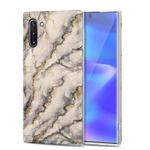 For Samsung Galaxy Note10 TPU Gilt Marble Pattern Protective Case(Grey)