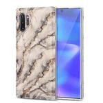 For Samsung Galaxy Note10+ TPU Gilt Marble Pattern Protective Case(Grey)