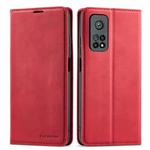 For Xiaomi Mi 10T Pro Forwenw Dream Series Oil Edge Strong Magnetism Horizontal Flip Leather Case with Holder & Card Slots & Wallet & Photo Frame(Red)