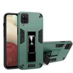 For Samsung Galaxy S20 FE 2 in 1 PC + TPU Shockproof Protective Case with Invisible Holder(Dark Green)