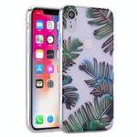 For iPhone X / XS Coloured Drawing Pattern Highly Transparent TPU Protective Case(Banana Leaf)