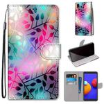 For Samsung Galaxy A01 Core Coloured Drawing Cross Texture Horizontal Flip PU Leather Case with Holder & Card Slots & Wallet & Lanyard(Translucent Glass)