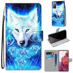 For Samsung Galaxy S20 FE 5G Coloured Drawing Cross Texture Horizontal Flip PU Leather Case with Holder & Card Slots & Wallet & Lanyard(Dick Rose Wolf)