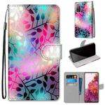 For Samsung Galaxy S20 FE Coloured Drawing Cross Texture Horizontal Flip PU Leather Case with Holder & Card Slots & Wallet & Lanyard(Translucent Glass)
