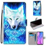 For Xiaomi Redmi 9 Coloured Drawing Cross Texture Horizontal Flip PU Leather Case with Holder & Card Slots & Wallet & Lanyard(Dick Rose Wolf)