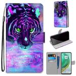 For Xiaomi Mi 10T 5G / 10T Pro 5G / Redmi K30s Coloured Drawing Cross Texture Horizontal Flip PU Leather Case with Holder & Card Slots & Wallet & Lanyard(Tiger Drinking Water)