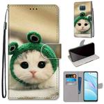 For Xiaomi Mi 10T Lite 5G Coloured Drawing Cross Texture Horizontal Flip PU Leather Case with Holder & Card Slots & Wallet & Lanyard(Frog Kitten)