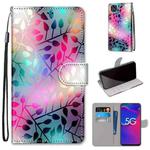 For ZTE Axon 11 SE 5G Coloured Drawing Cross Texture Horizontal Flip PU Leather Case with Holder & Card Slots & Wallet & Lanyard(Translucent Glass)