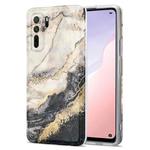 For Huawei nova 7 SE TPU Gilt Marble Pattern Protective Case(Black Grey)