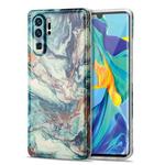For Huawei P30 Pro TPU Gilt Marble Pattern Protective Case(Green)