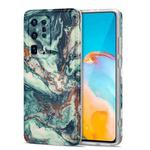 For Huawei P40 Pro+ TPU Gilt Marble Pattern Protective Case(Green)