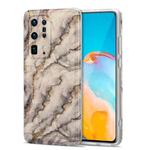 For Huawei P40 Pro+ TPU Gilt Marble Pattern Protective Case(Grey)