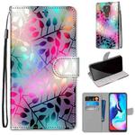 For Motorola Moto E7 Plus / G9 Play / G9 Coloured Drawing Cross Texture Horizontal Flip PU Leather Case with Holder & Card Slots & Wallet & Lanyard(Translucent Glass)