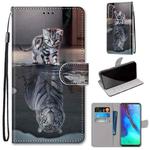 For Motorola Moto G Stylus (2020) Coloured Drawing Cross Texture Horizontal Flip PU Leather Case with Holder & Card Slots & Wallet & Lanyard(Cat Becomes Tiger)