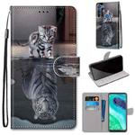 For Motorola Moto G8 Coloured Drawing Cross Texture Horizontal Flip PU Leather Case with Holder & Card Slots & Wallet & Lanyard(Cat Becomes Tiger)