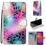 For Huawei Y5p / Honor 9S Coloured Drawing Cross Texture Horizontal Flip PU Leather Case with Holder & Card Slots & Wallet & Lanyard(Translucent Glass)