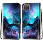 For Huawei Y5p / Honor 9S Coloured Drawing Cross Texture Horizontal Flip PU Leather Case with Holder & Card Slots & Wallet & Lanyard(Colorful Clouds)